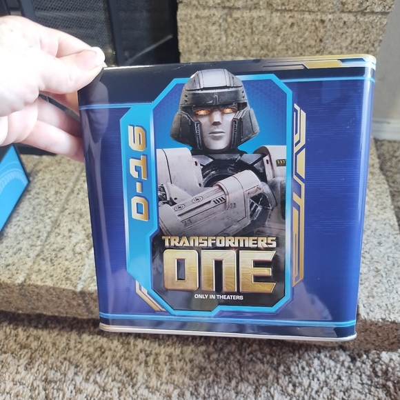 New Cinemark Popcorn Bucket Tin Transformers One - Picture 13 of 15
